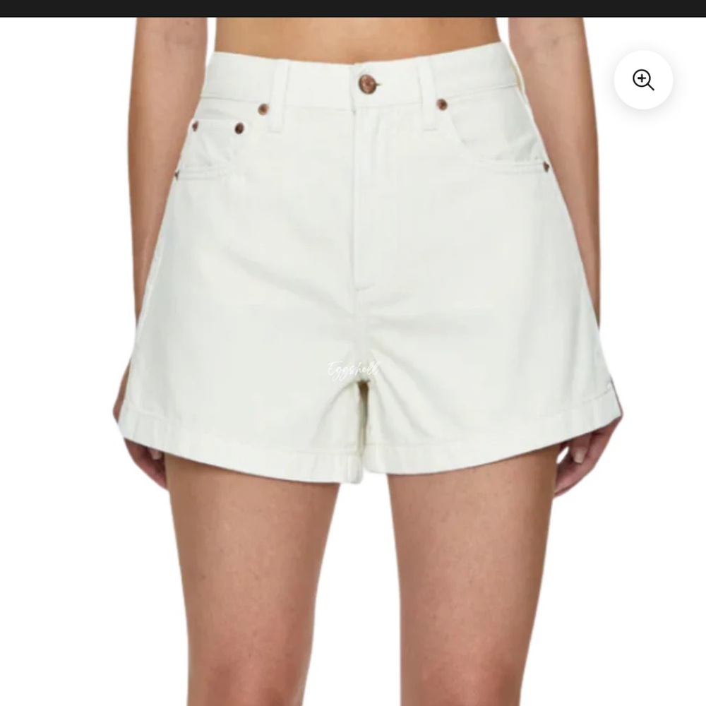 Pistola White Jean Shorts Relaxed Fit